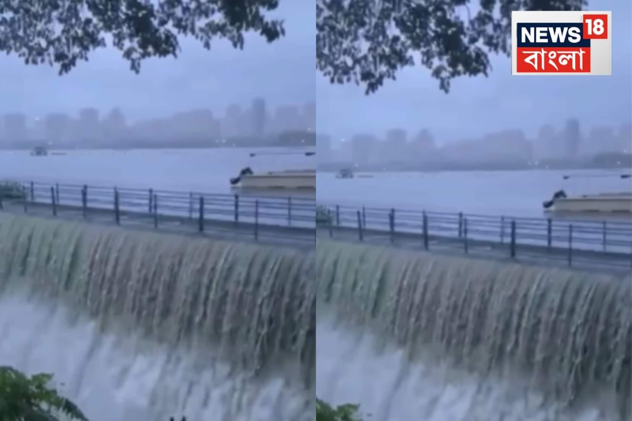 প্রবল বৃষ্টিতে ভাসছে মুম্বই, মহারাষ্ট্র জুড়ে লাল সতর্কতা! হুড়মুড়িয়ে বাড়ছে ঝর্নার জল