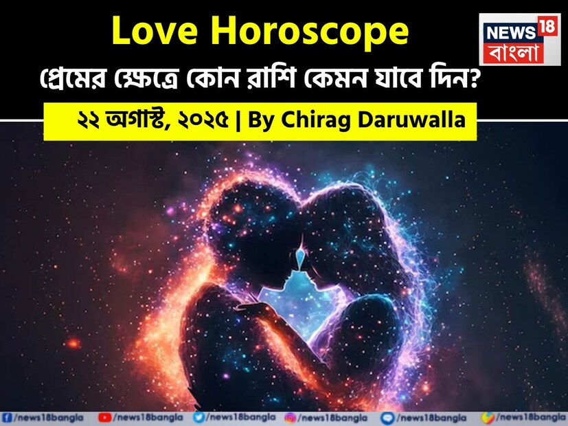 কথায় বলে, কার মনে কী আছে, তা বোঝা যায় না। ফলে, যে বিষয়টাই মন নিয়ে, সেই প্রেমের পথে গোলাপ ফোটে কাঁটা নিয়ে। যদিও প্রেমজীবনে কী ঘটতে পারে, তার আঁচ পাওয়া মোটেই কঠিন কিছু নয়। নিউজ18 বাংলার জন্য কলম ধরলেন প্রখ্যাত দূরদর্শী জ্যোতিষী চিরাগ দারুওয়ালা, দেখে নেওয়া যাক রাশি মিলিয়ে কার প্রেমজীবন সম্পর্কে কী বলছেন তিনি।