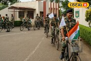 ভারী বুটের শব্দ নেই, হাতে বন্দুক নেই! সাইকেল নিয়ে সীমান্তরক্ষী বাহিনী