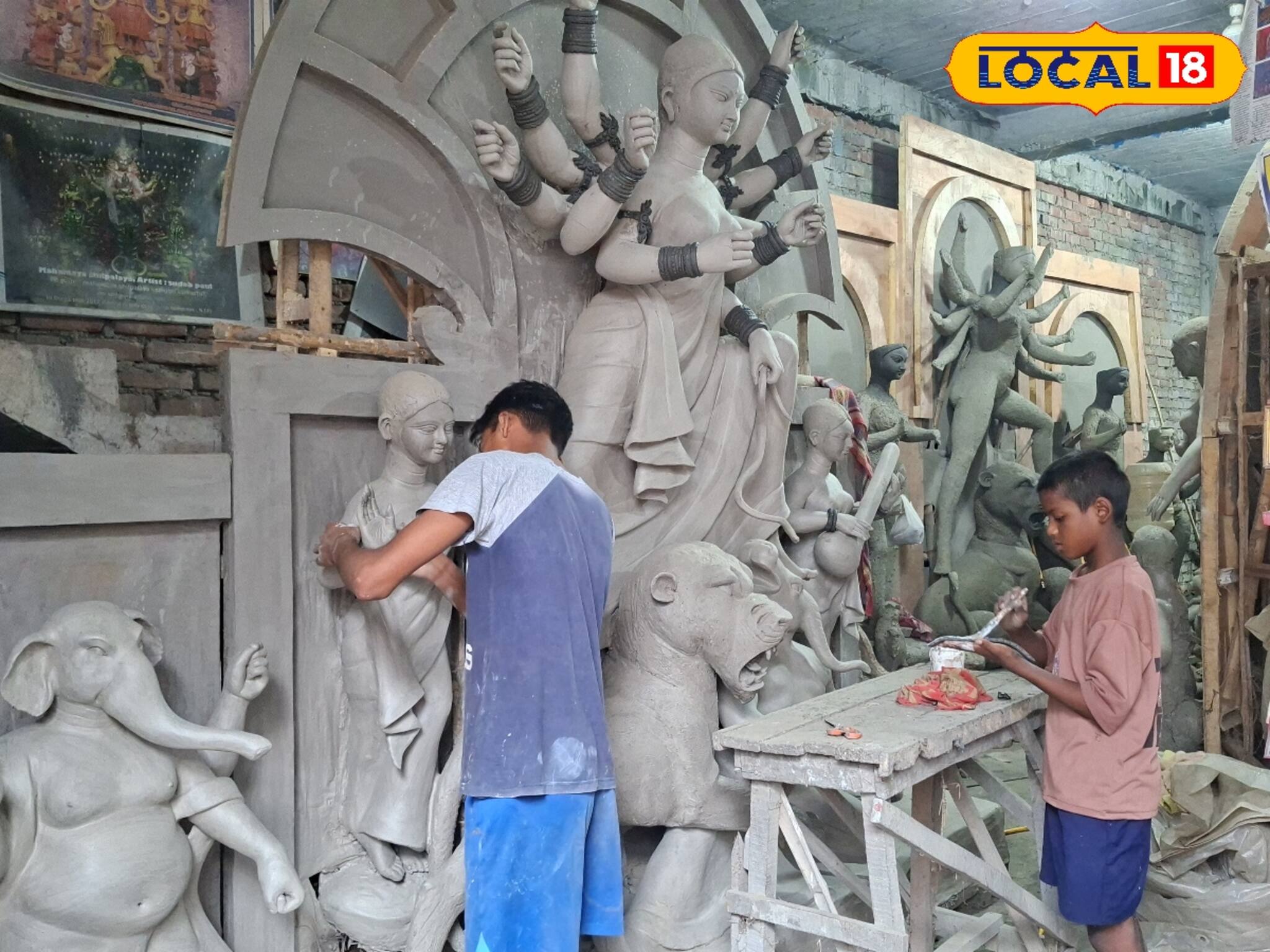 শিলিগুড়ির কুমোরটুলি, দুর্গাপুজোর আগে মহাসমস্যায় শিল্পীরা! কী যে হবে, জানেন না কেউ