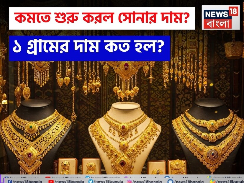 গত কয়েক সপ্তাহ ধরেই সোনার বাজারে লাগামহীন দামের উর্ধ্বগতি সাধারণ ক্রেতাদের চিন্তায় ফেলেছিল। তবে এবার সেই দামে এসেছে খানিকটা স্বস্তি। আন্তর্জাতিক বাজারে সোনার দর কিছুটা নরম হওয়ায় ভারতীয় বাজারেও এর প্রভাব পড়তে শুরু করেছে। ফলে আজ সকালেই ২২ ক্যারেট ও ২৪ ক্যারেট সোনার দামে দেখা গেল হালকা পতন।