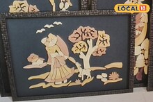 বাজারে ব্যাপক চাহিদা, ছোট ছোট কাঠের টুকরো দিয়ে অভিনব কায়দায় তৈরি হচ্ছে বিভিন্ন মূর্তি