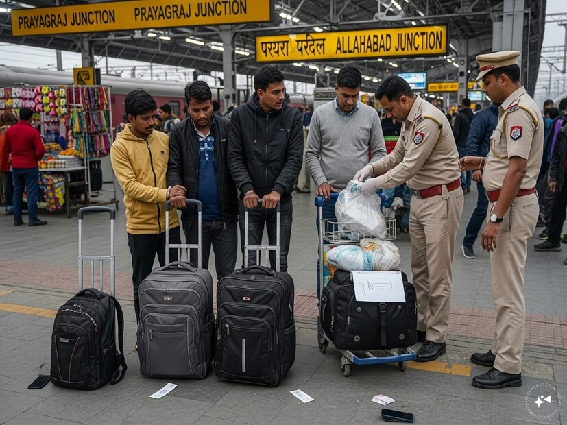 জিজ্ঞাসাবাদের সময়, তিনজনই জানিয়েছে যে ওড়িশার আঙ্গুলে বসবাসকারী জনৈক সঞ্জয় নামের এক ব্যক্তি তাদের তিনটি ট্রলি ব্যাগ দিয়েছিল। তারা হাওড়া-নয়াদিল্লি রাজধানী এক্সপ্রেসে প্রয়াগরাজ যাচ্ছিল। প্রয়াগরাজে, তাদের রামকুমার নামে এক ব্যক্তিকে ওই গাঁজা ভর্তি ট্রলি ব্যাগ দেওয়ার কথা ছিল। বিনিময়ে তাদের টাকা পাওয়ার কথা ছিল। তিনজনের কাছ থেকে মোবাইল, নগদ ২১০০ টাকা এবং একটি ব্যাকপ্যাক বাজেয়াপ্ত করা হয়েছে। রেলওয়ে থানায় একটি এফআইআর দায়ের করা হয়েছে। Generated image