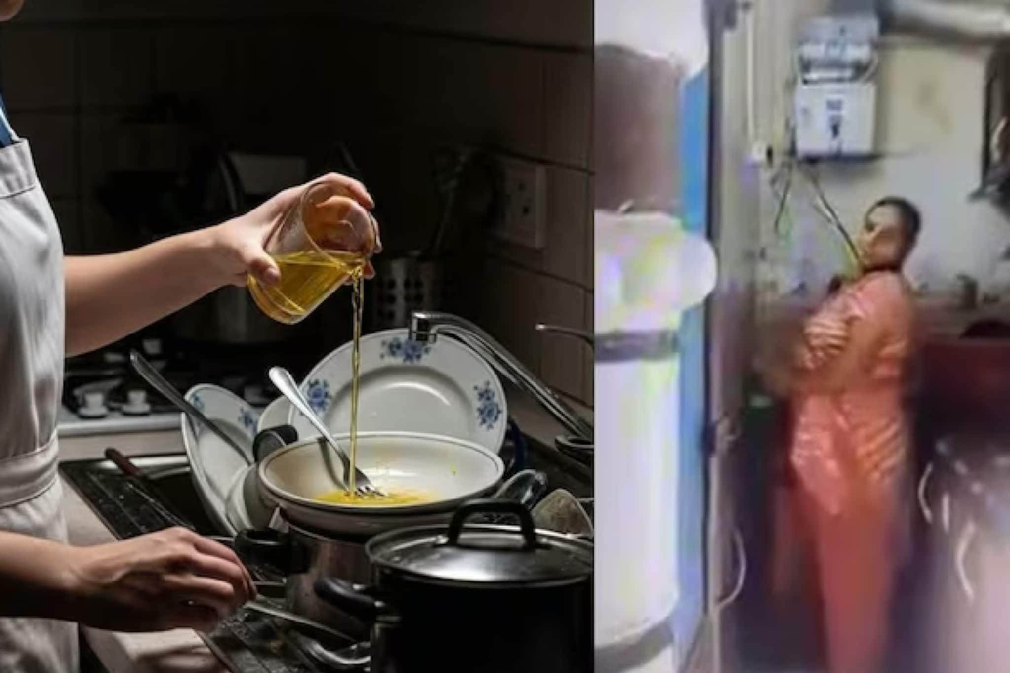 ছি ছি! গ্লাসে প্রস্রাব করে খাওয়ার বাসনে ঢালছেন বাড়ির পরিচারিকা, ভাইরাল হয়ে গেল ভিডিও