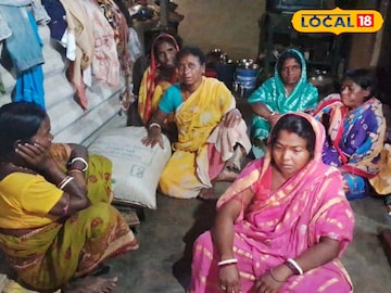 পরিযায়ী শ্রমিকের শোকার্ত পরিবার।