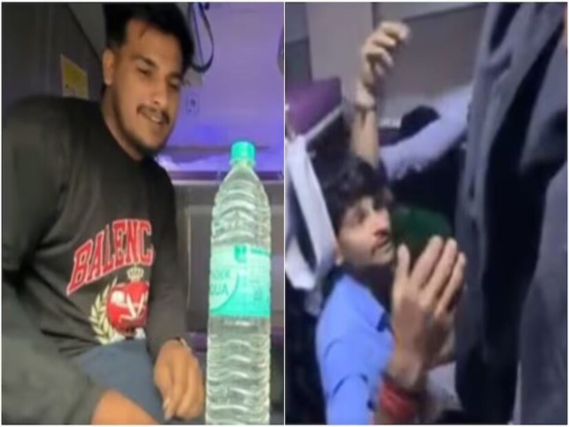 ভাইরাল ভিডিওতে স্পষ্ট দেখা যায় মুহূর্তের মধ্যে ৩/৪ জন সবুজ ও নীল পোশাক পরা প্যান্ট্রিকর্মী ঝাঁপিয়ে পড়লেন ওই যাত্রীর উপর। শুরু হয় চরম দুর্ব্যবহার করে। বিষয়টি এতটাই উত্তপ্ত হয়ে ওঠে যে তা মারামারিতে পৌঁছে যায়।