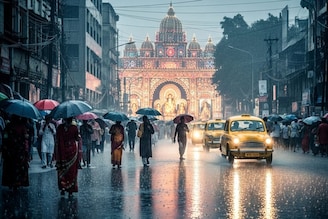 অষ্টমীতেই বৃষ্টি শুরু কলকাতা-সহ দক্ষিণের ৬ জেলায়, আগামী ২ ঘণ্টায় ফের ঝড়-বৃষ্টির পূর্বাভাস