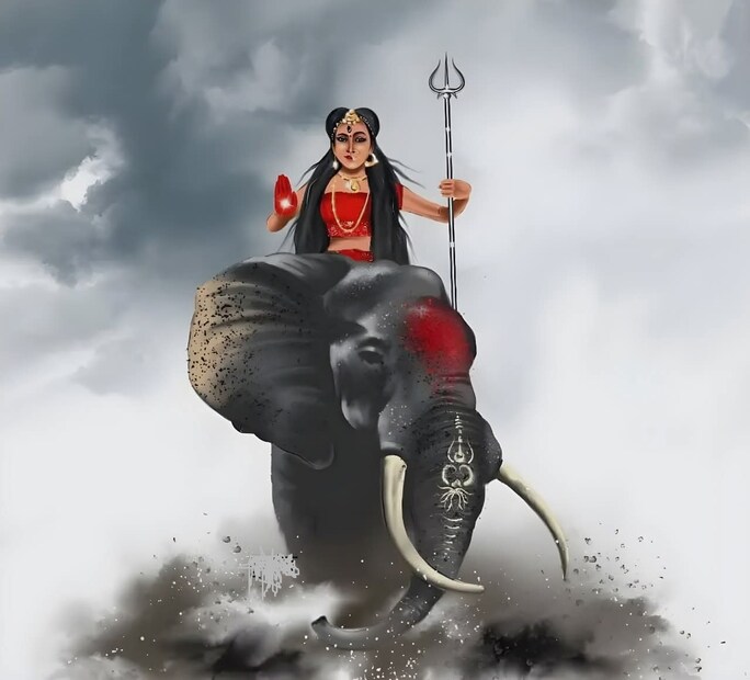  ২০২৫ দুর্গাপুজোয় দেবীর আগমন, গমন:-<br />২০২৫ সালে দেবীর আগমন গজে। যার অর্থ হল, শস্য শ্যামলা বসুন্ধরা। ফলত, দেবীর আগমনকালে চারিদিকে ফুলে ফলে ভরে থাকার বার্তা রয়েছে। এমনই ইঙ্গিত দেয় শাস্ত্রমত। গজে দেবীর আগমনকে শুভ বলে মনে করা হয়।