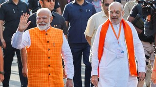 প্রধানমন্ত্রী মোদির নেতৃত্বশৈলীর প্রশংসা অমিত শাহের (File Photo/Reuters)