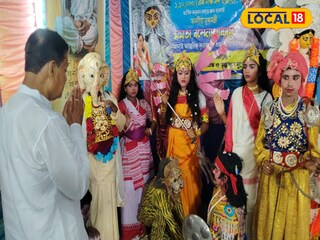 অভিনব ভাবনায় দামোদরপাড়া অনাথ আশ্রমের দুর্গোৎসব