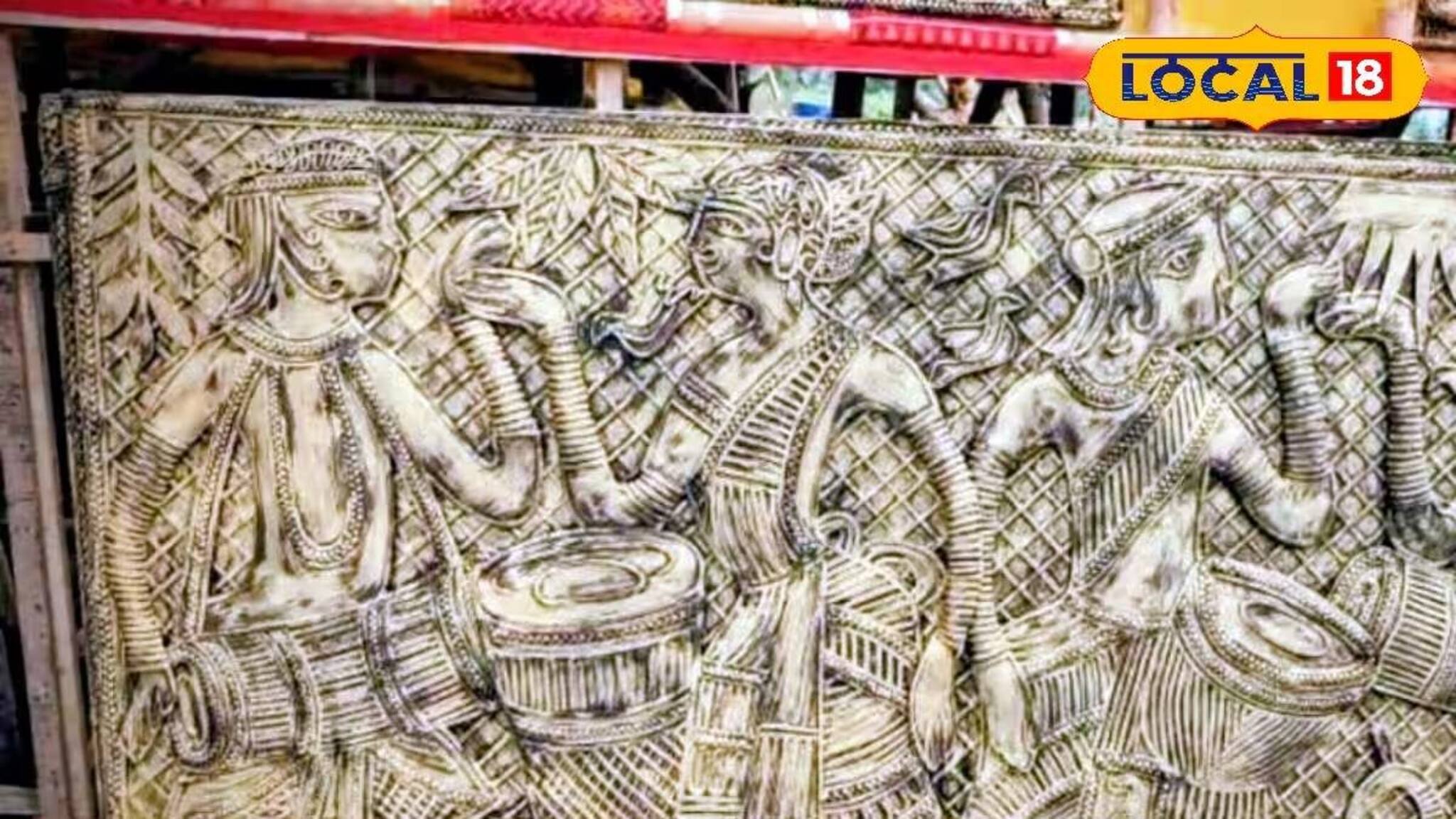 বাঁকুড়ার বুকে সোনালি মণ্ডপ! পুজোর থিমে শতাব্দী প্রাচীন শিল্প, কোথায় তৈরি হচ্ছে জেনে নিন