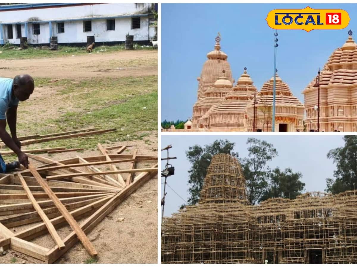 দুর্গাপুরে দিঘার জগন্নাথ মন্দিরের আদলে পুজো মণ্ডপ 