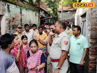 ঘটনাস্থলে নাদনঘাট থানার পুলিশ
