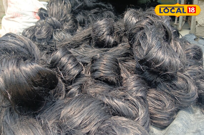 পার্বতীপুর, রাকেশ মাইতি: দুর্গাপুজো মানে দারুন কাজের বাজার। পুজোর কয়েক মাস আগে ভীষণ কাজের চাপ পরচুল তৈরিতে! গ্রামের অধিকাংশ মানুষ এই পেশার সঙ্গে যুক্ত। ঘরে ঘরে পুরুষ মহিলা পরচুল তৈরি করে থাকেন। গ্রামের মানুষের হাতে তৈরি প্রতিমার চুল বা পড়চুল পৌঁছে যাচ্ছে সারাদেশে।