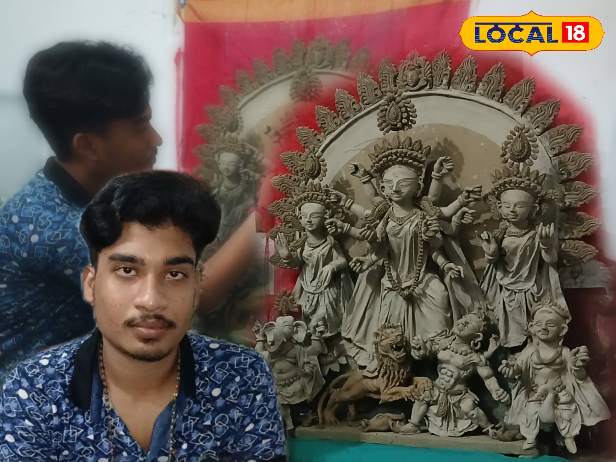 একই মাটি ১২ বছর ধরে! পূর্ব বর্ধমানের এই কিশোরের প্রতিমা গড়ার গল্প মন ছুঁয়ে যায়।