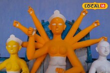 ডাকের সাজের দুর্গার সজ্জায় পারিবারিক গয়না! ঝাড়বাতির আলোয় দেখুন রাজবাড়ির ৩০০ বছরের পুজো