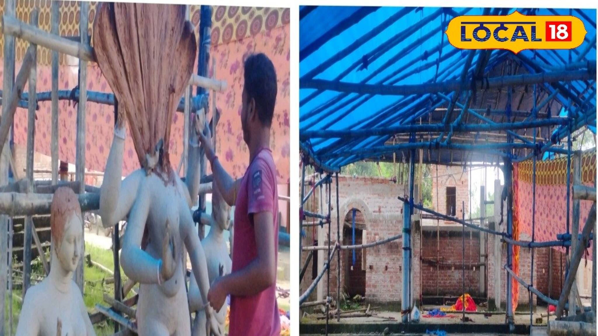 শরতের নীল আকাশের নীচে ছক ভাঙা পার্বণে মেতে ওঠেন উত্তরবঙ্গের এই গ্রামের বাসিন্দারা