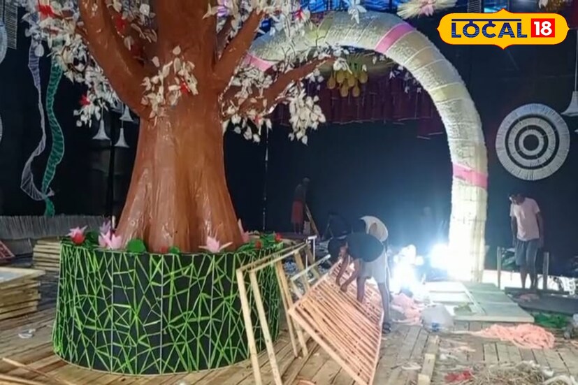 কোচবিহার, অনন্যা দে : কোচবিহারের দুর্গোৎসব মানেই নতুন চমক, নতুন সৃজনশীলতা। জেলার বিভিন্ন পুজো মন্ডপে থাকে ভিন্ন ভিন্ন থিম। এবছর সেই ধারায় বিশেষ বার্তা নিয়ে এগিয়ে এসেছে কোচবিহার বাবুরহাটের কাছে রাজেন চৌপথি এলাকার বাণীতীর্থ ক্লাব। 