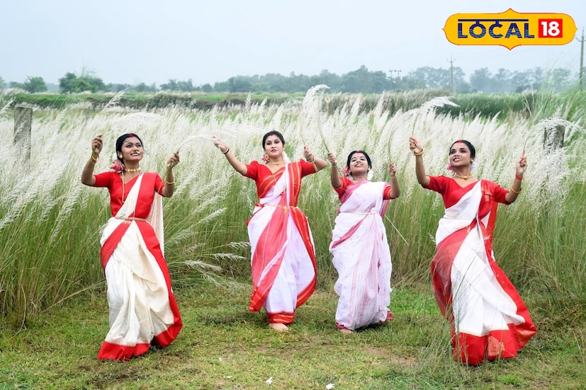 এছাড়াও সিউড়ির নবঊষা নৃত্যম কলাকেন্দ্রের নৃত্যশিল্পীরাও করলেন কাশবনে ফটোশ্যুট। তাঁদেরও দেবীর সাজে ফ্রেমবন্দি করেন ফটোগ্রাফার সুমন মুখোপাধ্যায়। তাঁর ক্যামেরায় ধরা পড়ে এই স্নিগ্ধ মুহূর্ত। ছবি ও তথ্য: সুদীপ্ত গড়াই