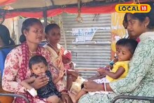 মায়ের কোলে, কারও হাতে জড়ানো ব‍্যান্ডেজ...ওরাও দেখল ঠাকুর! বড় আয়োজন হাসপাতালের