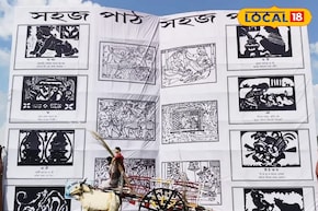 'সহজ পাঠ' থিমে গ্রামীণ বাংলার রূপ পুজো মণ্ডপে, অনন্য উপহার অগ্রদূতের