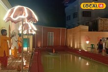 বসিরহাটে দুর্গা পুজোয় যেন এক টুকরো বেনারস! দেখতে পাবেন সন্ধারতিও