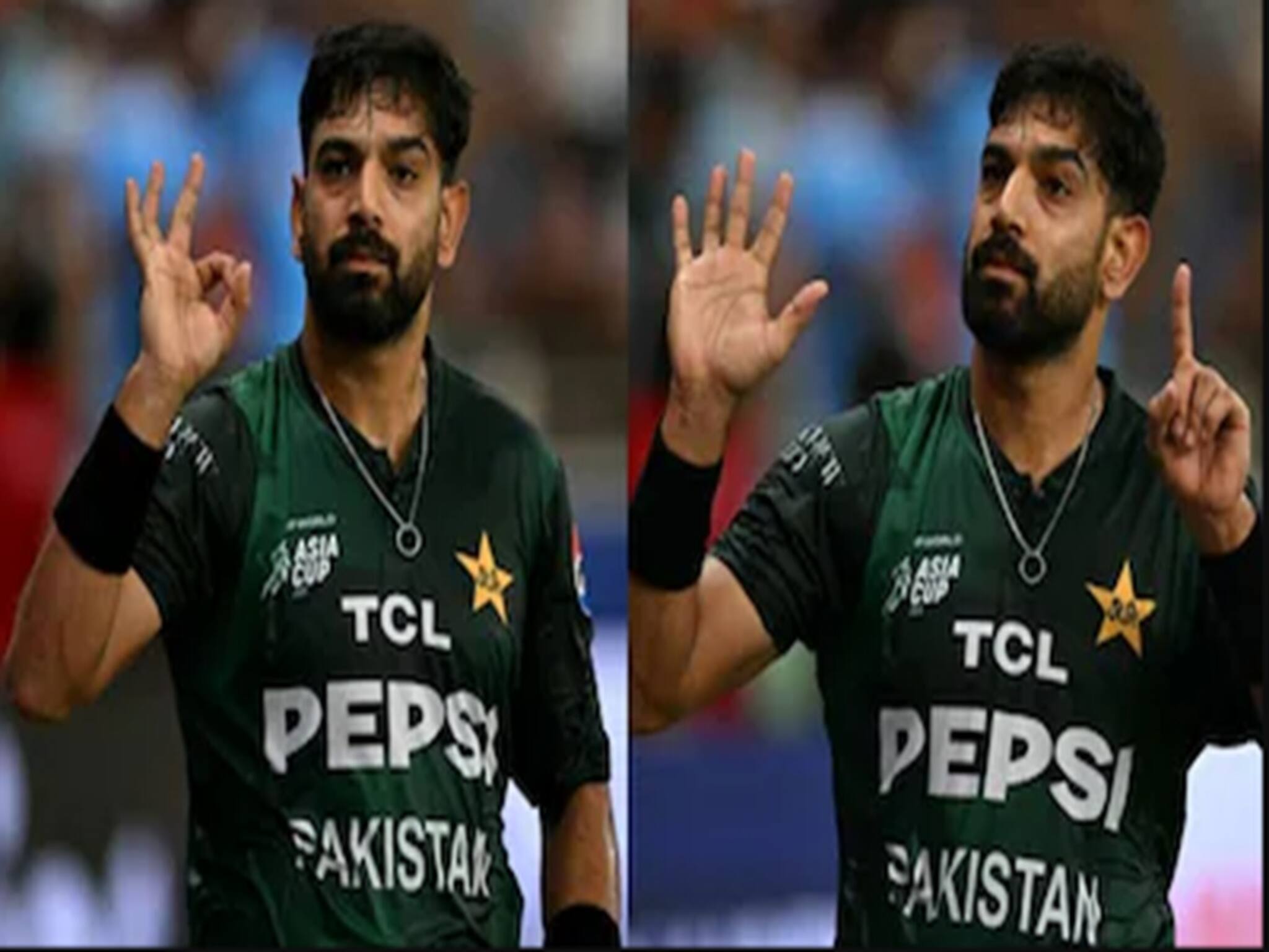 Haris Rauf:  পর পর দু ম্যাচে হেরে ভূত, তার পরেও ভারতীয় সমর্থকদের কেন ৬-০ দেখালেন হ্যারিস রউফ? পাক তারকার অঙ্গভঙ্গিতে তুমুল বিতর্ক