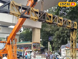 তারাতলা উড়ালপুলের হাইটবার ভেঙে বিপত্তি