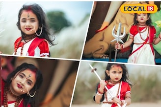 পুরুলিয়ার কাশবনে দেখা মিলল ছোট্ট দুগ্গার! ভাইরাল ছবি