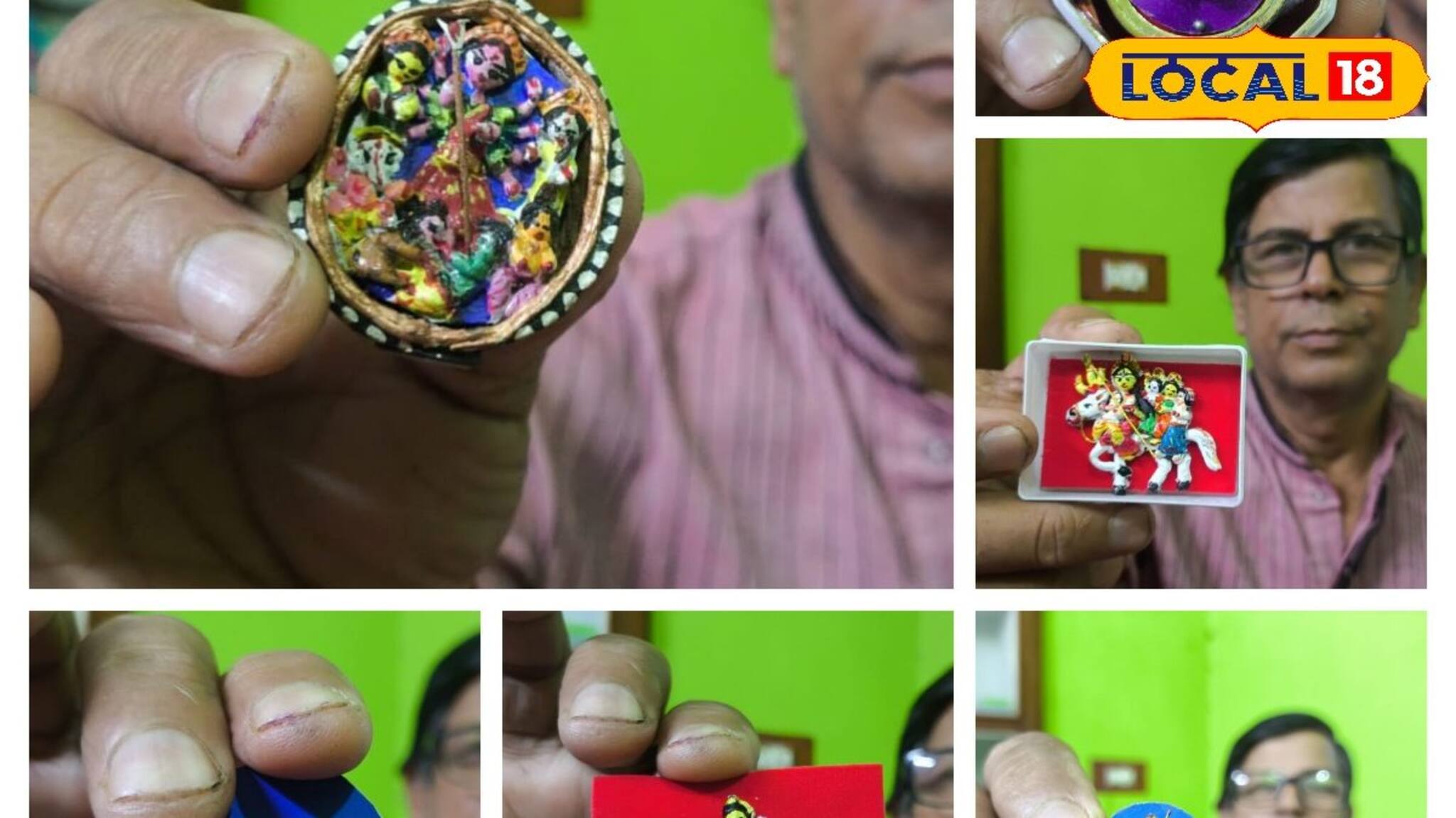 দেশলাই বাক্স, আখরোটের উপর মা দুর্গা! শিল্পীর শিল্পকলা না দেখলে বিশ্বাস হবে না, স্বপ্ন ওয়ার্ল্ড রেকর্ড গড়ার