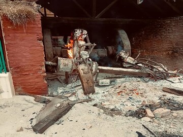 নেপালে ধ্বংসস্তুপ