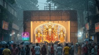 কলকাতা-সহ দক্ষিণের বিস্তীর্ণ অংশে বৃষ্টি চলবে আগামী ৫ থেকে ৬ দিন  (Photo: AI)