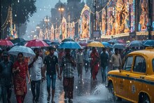 মহাষ্টমীর অঞ্জলি শেষ হতে না হতেই হঠাৎই ঝমঝমিয়ে বৃষ্টি ! অষ্টমী ও নবমীতে আবহাওয়া কেমন ?