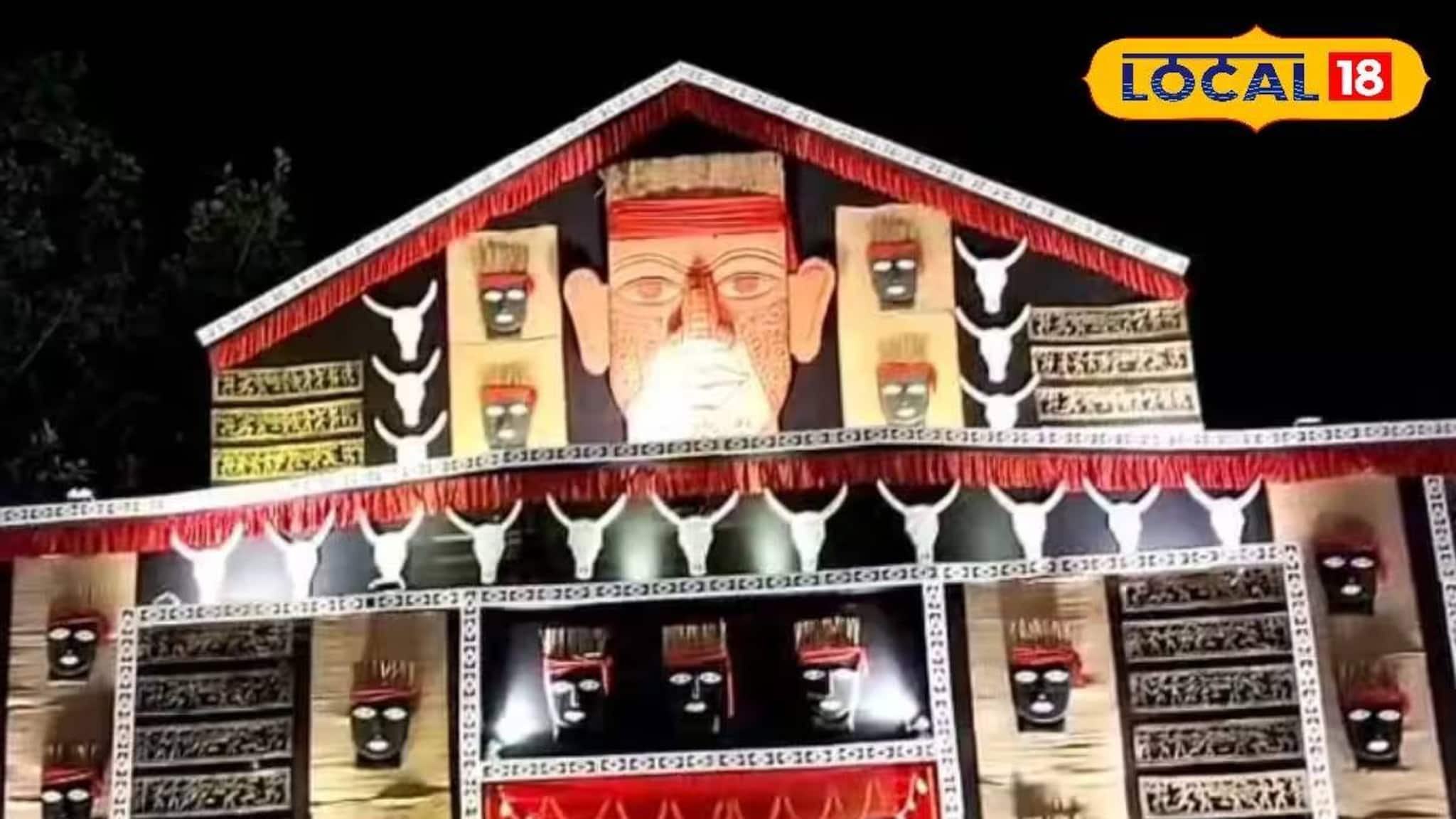 মণ্ডপে ঢুকলে যেন ফিরে যাবেন আদিম যুগে! বাঁকুড়ার মণ্ডপে জ্বলজ্বল করছে একটুকরো ইতিহাস!