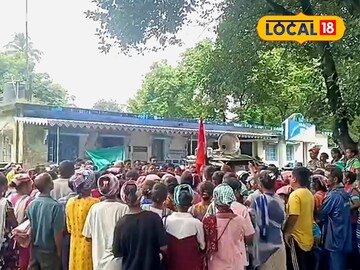 চা বাগানের শ্রমিকদের বিক্ষোভ