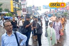 বৃষ্টির জেরে ব্যাহত ট্রেন চলাচল! অফিস পৌঁছতে ভরসা ম্যাটাডোর ভ্যান, বিটি রোডে বেনজির ছবি