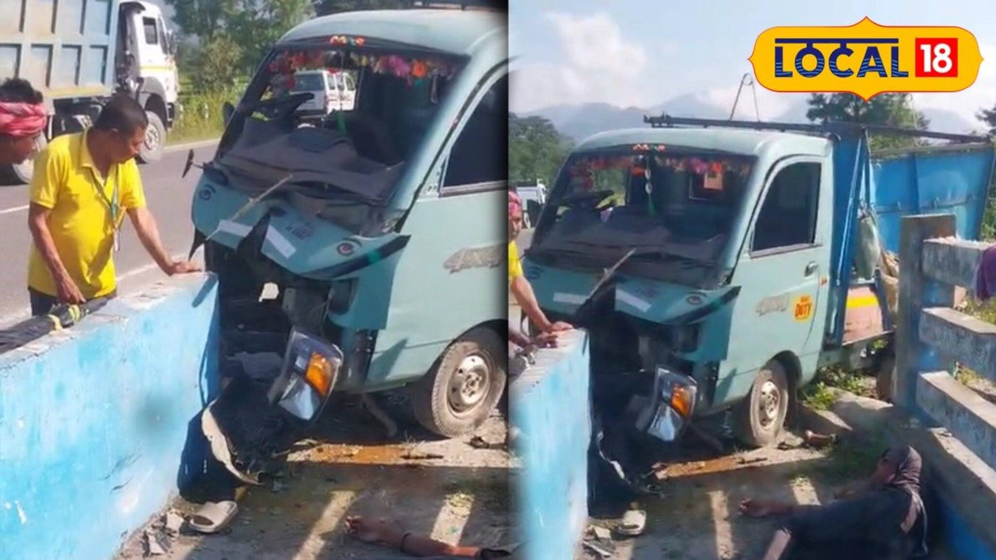 নিয়ন্ত্রণ হারিয়ে সজোরে ধাক্কা, গাড়ি থেকে ছিটকে বাইরে! র*ক্তে ভাসছে...