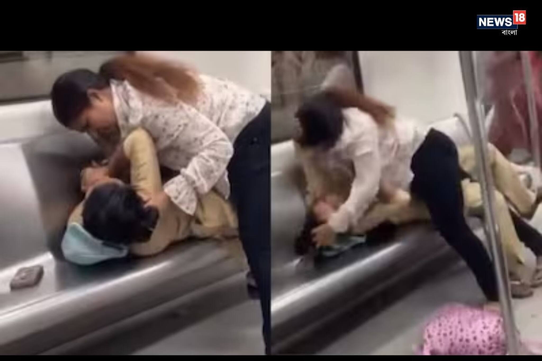 রণক্ষেত্র দিল্লি মেট্রোর কোচ, দুই মহিলায় ধুন্ধুমার, সিট সব খালি দেখে ঝগড়ার কারণ নিয়ে ধন্দ