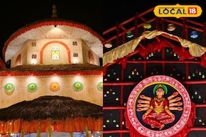 দালান-কোঠা ছেড়ে মাটির ঘরেই বসেছেন মা! দর্শকদের ভিড় উপচে পড়ছে