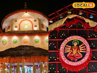 দালান-কোঠা ছেড়ে মাটির ঘরেই বসেছেন মা! দর্শকদের ভিড় উপচে পড়ছে