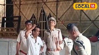 পুজো মণ্ডপ পরিদর্শন।