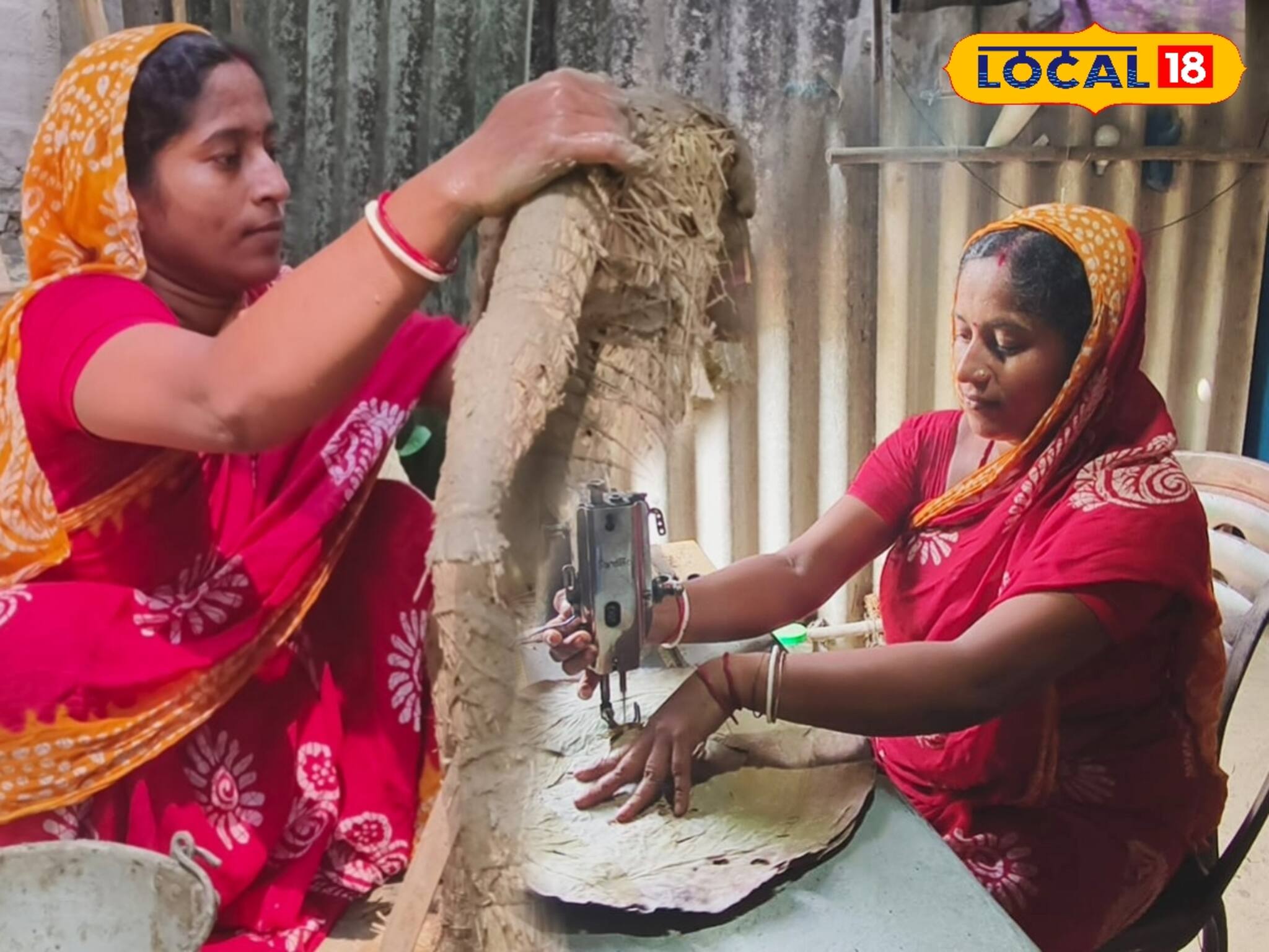 স্বামীর সঙ্গে প্রতিমা তৈরি করেন বাস্তবের 'দুর্গা', সংসার চালাতে করেন হাড়ভাঙা পরিশ্রম