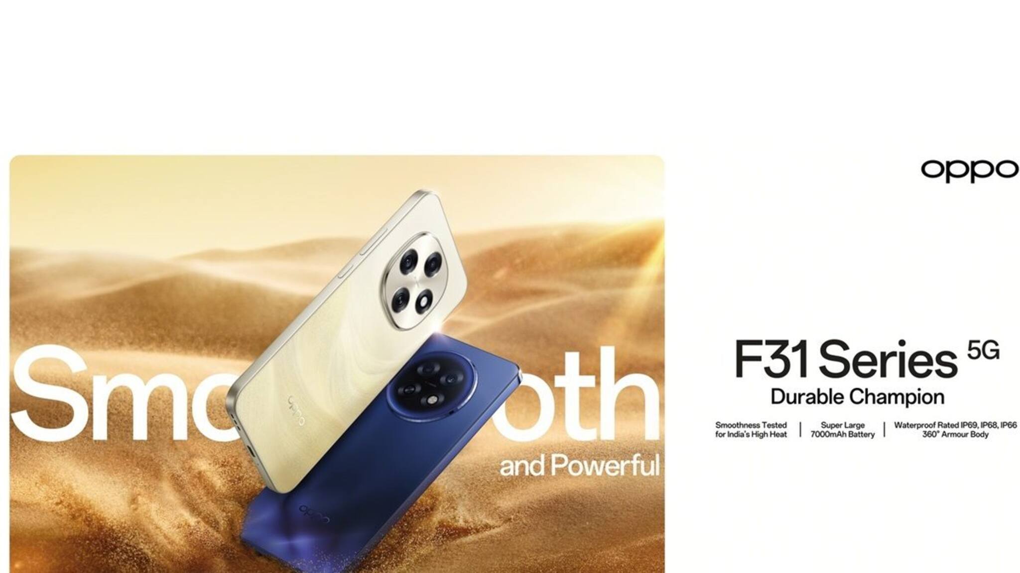 ভারতের সবচেয়ে টেকসই স্মার্টফোন? লঞ্চ হলো OPPO F31 Series 5G