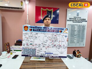 দুর্গোৎসবে ভিড় সামলাতে দাসপুর থানার বিশেষ ট্রাফিক পরিকল্পনা