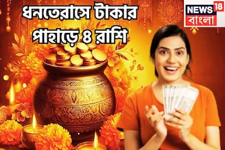 ধনতেরাসে টাকার পাহাড়ে ৪ রাশি! সূর্য-মঙ্গলের দুরন্ত শক্তি, মা লক্ষ্মী-কুবেরের কৃপা