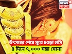 সোনার দামে ভারী পতন! মধ্যবিত্তের জন্য পরপর ধামাকা! চারদিনে ৭,০০০ টাকা সস্তা সোনা