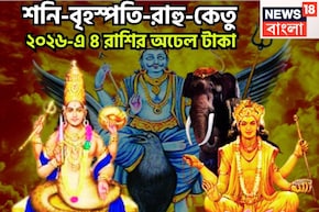 ২০২৬ কাঁপাবে ৪ রাশি! নতুন বছরে ধনবর্ষা, সারা বছর অলঙ্কারে পরিপূর্ণ জীবন, টাকার অভাব হবেনা