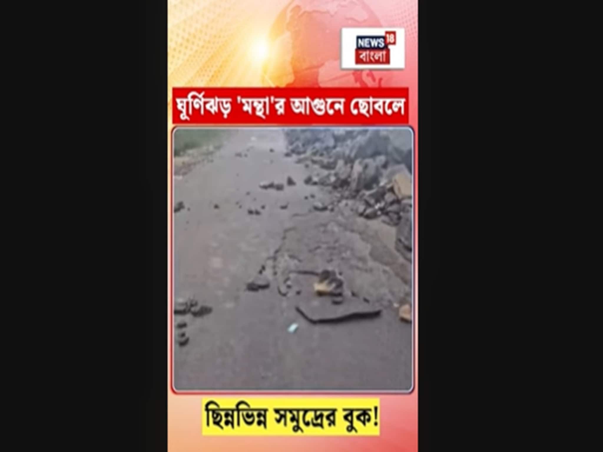 Cyclone 'Montha'র ছোবলে ছিন্নভিন্ন অন্ধ্রপ্রদেশের কাকিনাড়ার সমুদ্রের বুক!