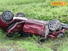 সাংঘাতিক দৃশ্য! গঞ্জের বাজারে ভয়াবহ দুর্ঘটনা! রাস্তা থেকে গাড়ি গড়িয়ে পড়ল জমিতে