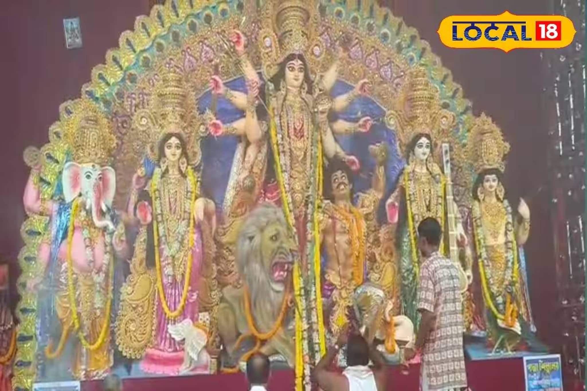 দুর্গাপুজো প্যান্ডেল যেন আস্ত মন্দির! 'মানতপুরী' থিমে নজর কাড়ছে বারুইপুরের মণ্ডপ